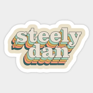 steely dan color vintage Sticker